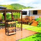 一车一院大床静花园房车